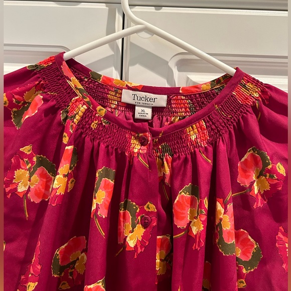 Tucker For Target Smocked Blouse Size XL NWOT - Picture 2 of 6